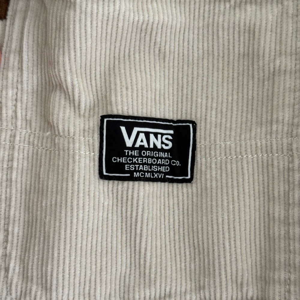 Vans Women’s Patchwork Corduroy Jacket in Cream, Brown, and Green- Size Small - Picture 3 of 4